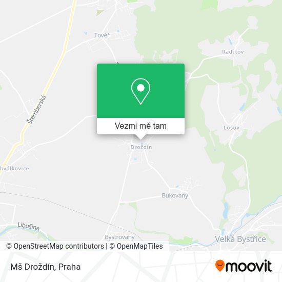 Mš Droždín mapa