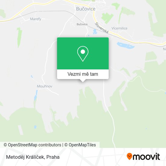 Metoděj Králíček mapa