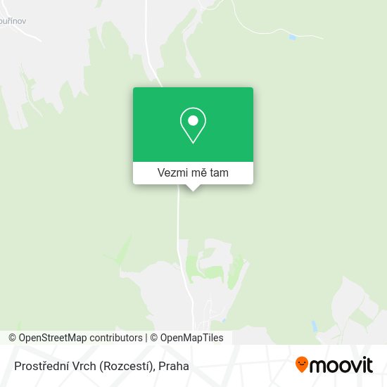 Prostřední Vrch (Rozcestí) mapa