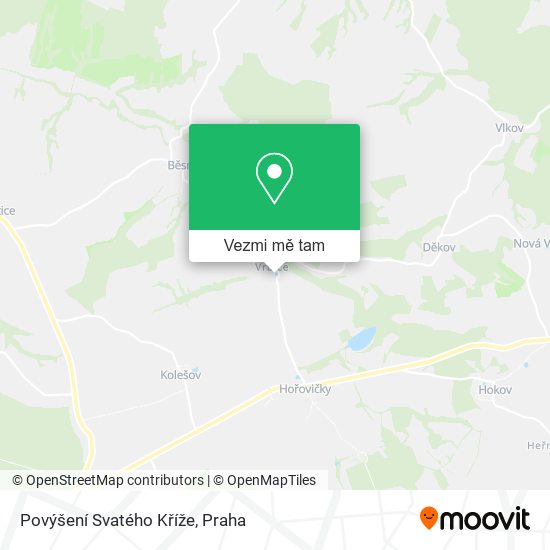 Povýšení Svatého Kříže mapa