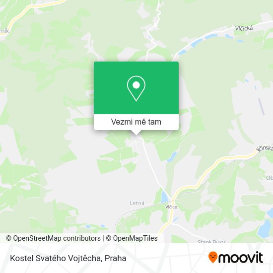 Kostel Svatého Vojtěcha mapa