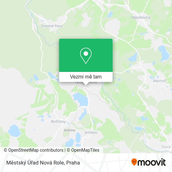 Městský Úřad Nová Role mapa