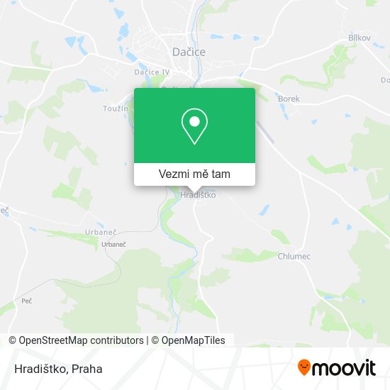 Hradištko mapa