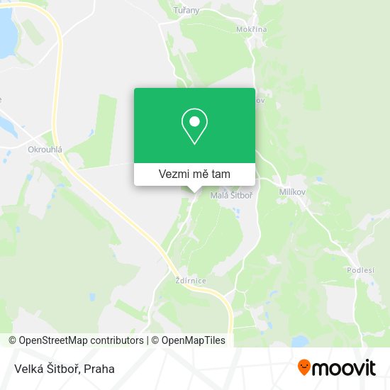 Velká Šitboř mapa