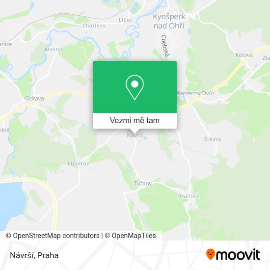 Návrší mapa