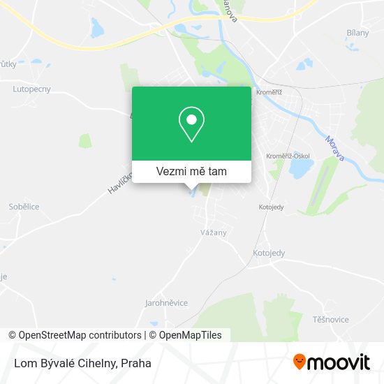 Lom Bývalé Cihelny mapa