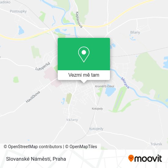 Slovanské Náměstí mapa
