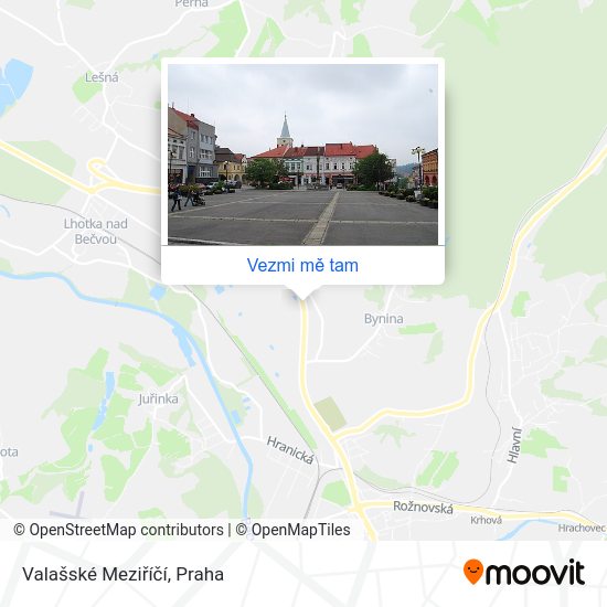 Valašské Meziříčí mapa