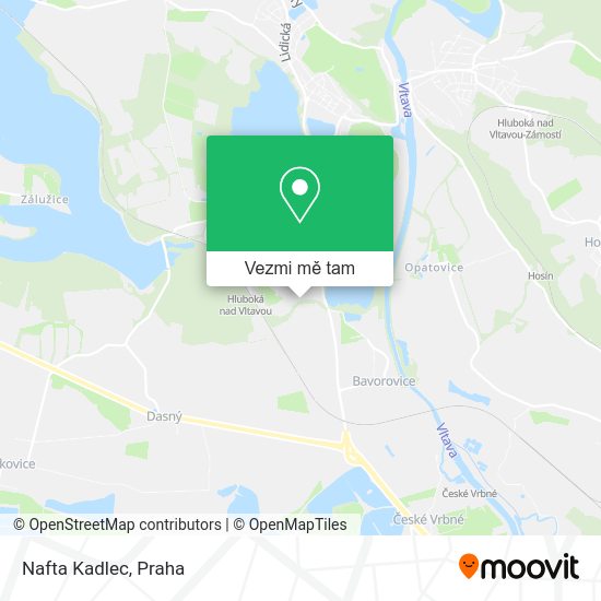 Nafta Kadlec mapa