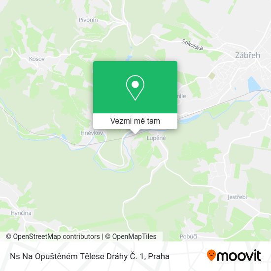 Ns Na Opuštěném Tělese Dráhy Č. 1 mapa
