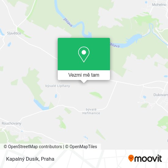 Kapalný Dusík mapa