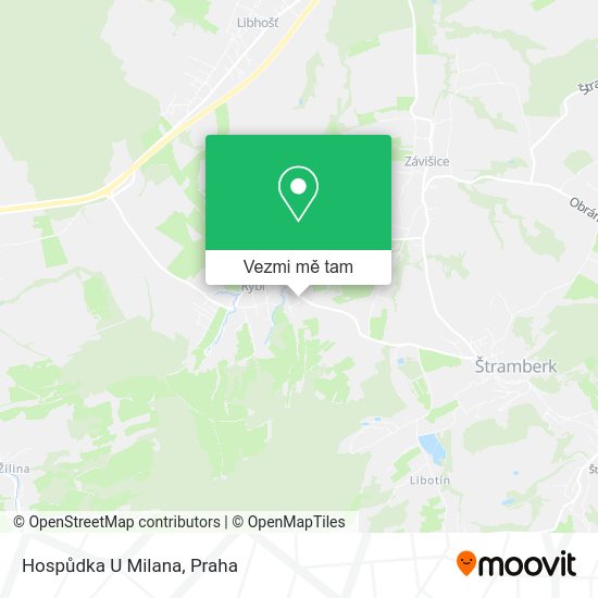 Hospůdka U Milana mapa