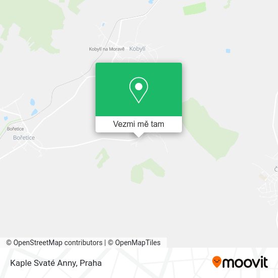 Kaple Svaté Anny mapa