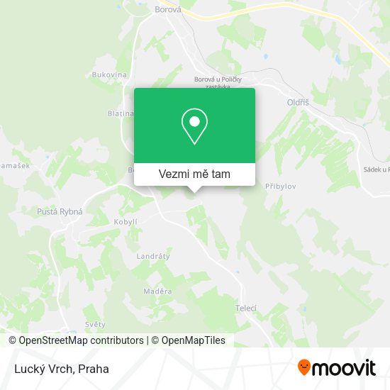 Lucký Vrch mapa