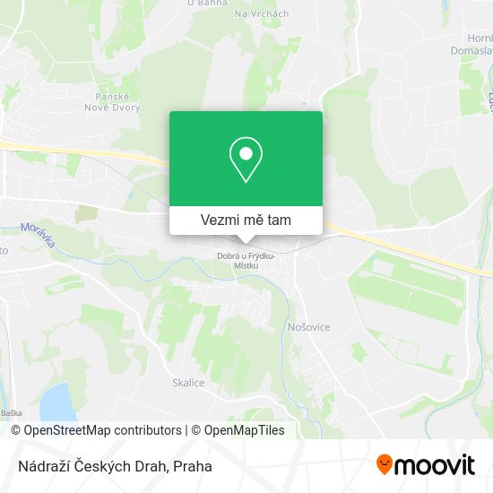 Nádraží Českých Drah mapa