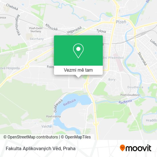 Fakulta Aplikovaných Věd mapa
