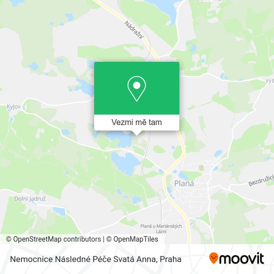 Nemocnice Následné Péče Svatá Anna mapa