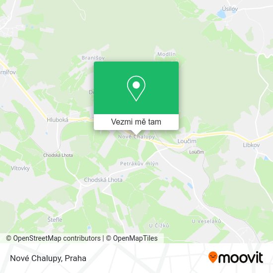 Nové Chalupy mapa