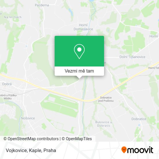 Vojkovice, Kaple mapa