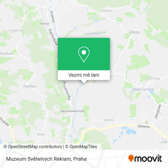 Muzeum Světelných Reklam mapa