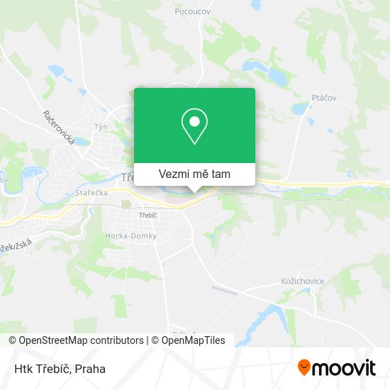 Htk Třebíč mapa