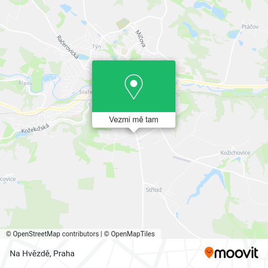 Na Hvězdě mapa