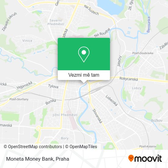 Moneta Money Bank mapa