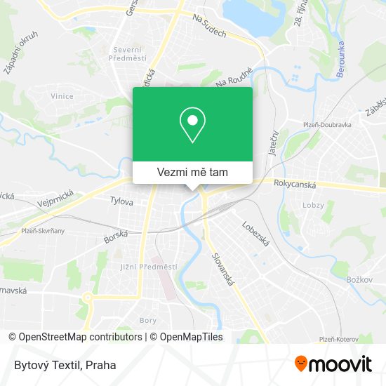 Bytový Textil mapa