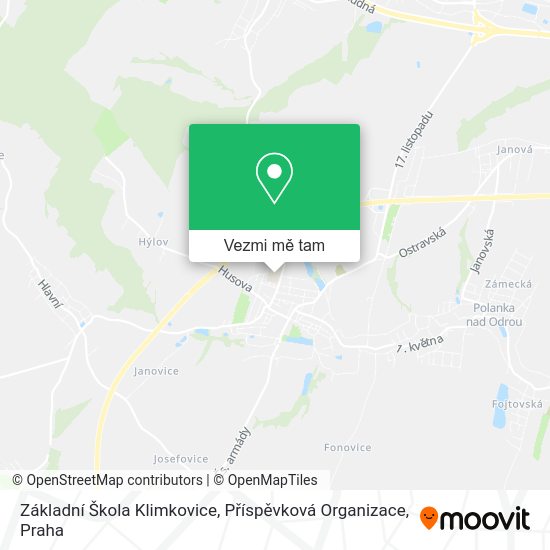 Základní Škola Klimkovice, Příspěvková Organizace mapa