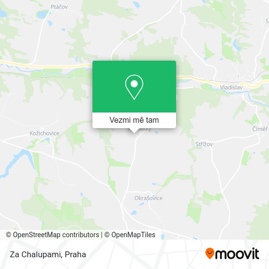 Za Chalupami mapa