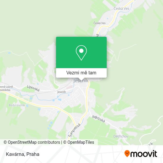 Kavárna mapa