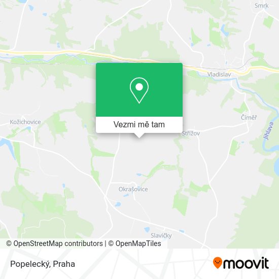 Popelecký mapa