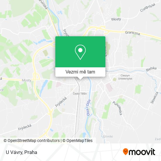 U Vávry mapa