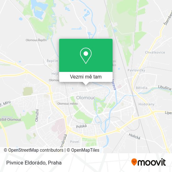 Pivnice Eldorádo mapa