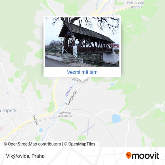 Vikýřovice mapa