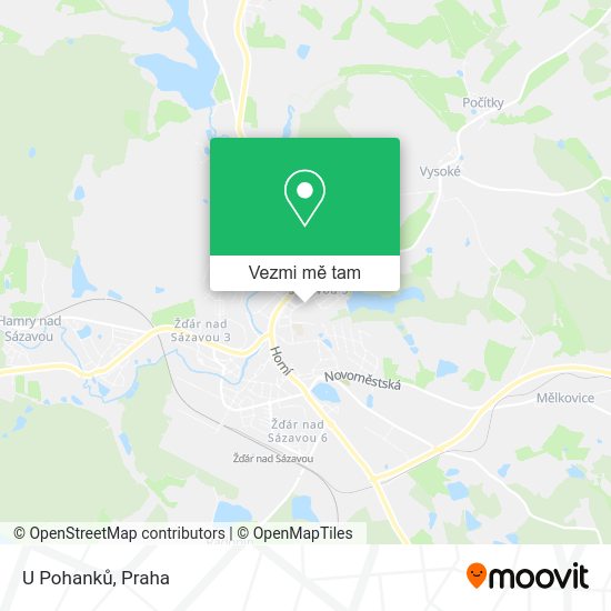 U Pohanků mapa
