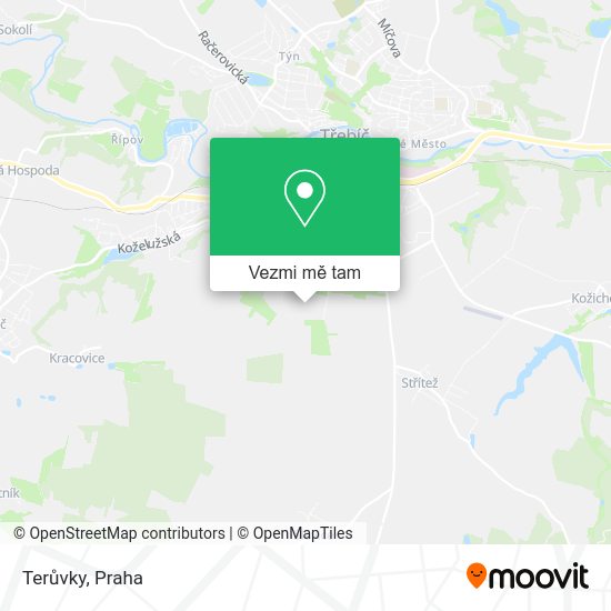 Terůvky mapa