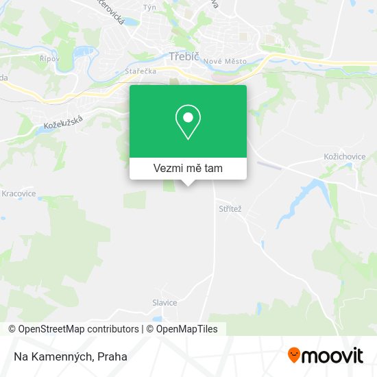 Na Kamenných mapa