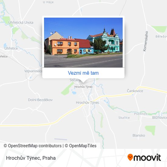 Hrochův Týnec mapa