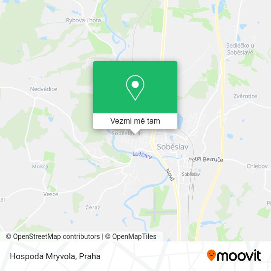 Hospoda Mryvola mapa