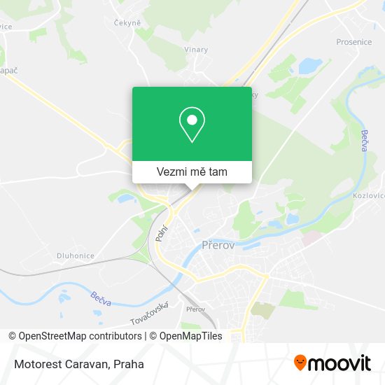 Motorest Caravan mapa