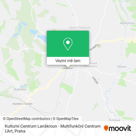 Kulturní Centrum Lanškroun - Multifunkční Centrum L'Art mapa