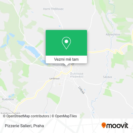 Pizzerie Salieri mapa