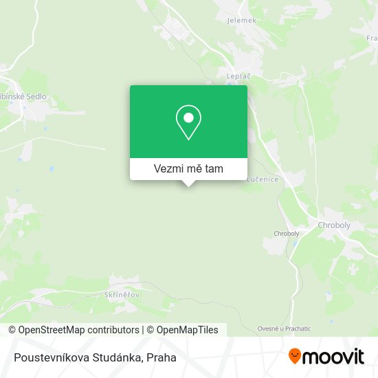 Poustevníkova Studánka mapa
