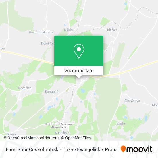 Farní Sbor Českobratrské Církve Evangelické mapa