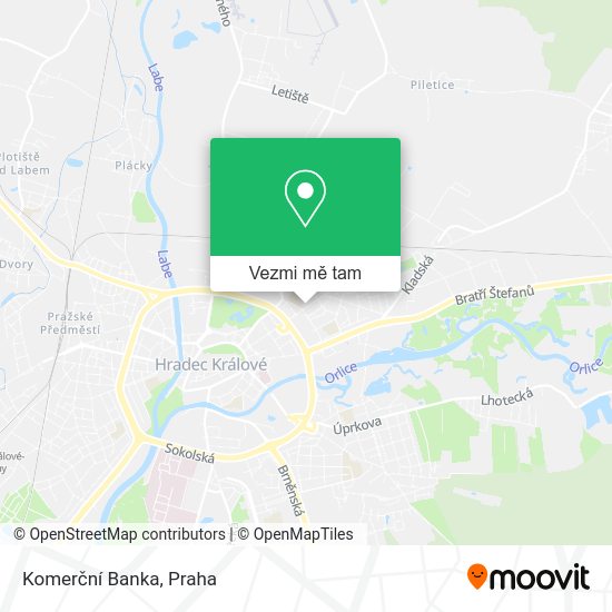 Komerční Banka mapa