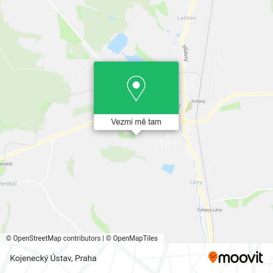 Kojenecký Ústav mapa