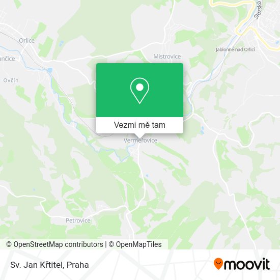 Sv. Jan Křtitel mapa