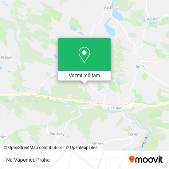 Na Vápenici mapa