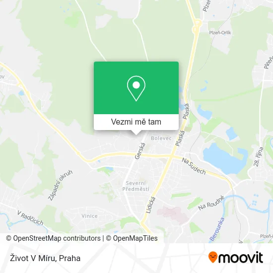 Život V Míru mapa